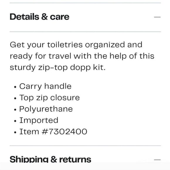 True Religion Coda Horseshoe Logo Dopp Bag - Picture 9 of 10